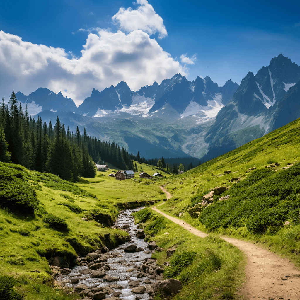 The Tatra Mountains in Slovakia.