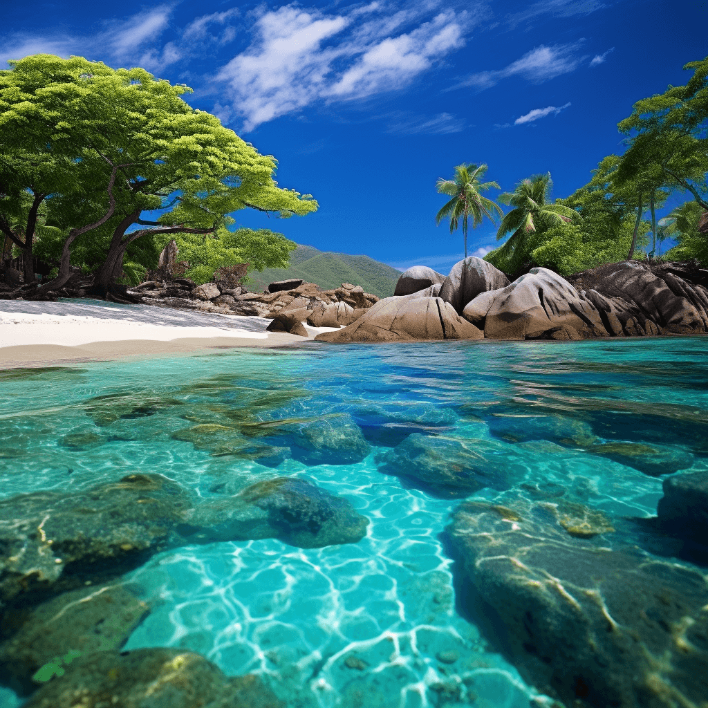 Virgin Gorda view from the water.